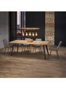   Dickson Bővíthető Étkezőasztal 150-210cm Natúr tölgy - Fekete