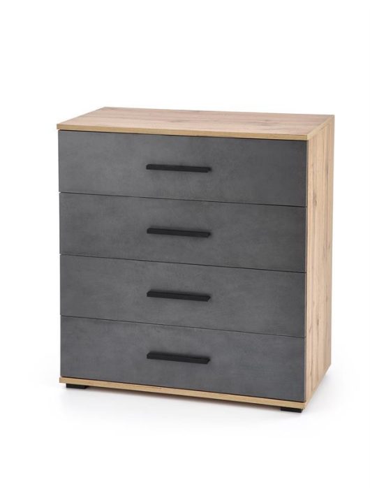 Lima KM-3 komód wotan tölgy, szürke