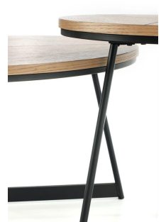 Karida S lerakóasztal tölgy fekete