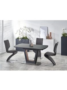   Bilotti Kihúzható Étkezőasztal antracit matt/dió 160-200x76cm