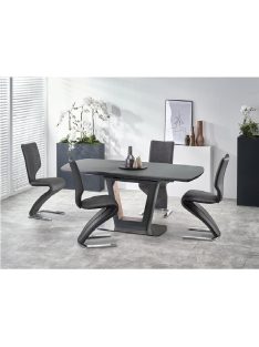   Bilotti Kihúzható Étkezőasztal antracit matt/dió 160-200x76cm
