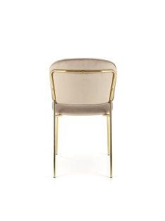 K499 bézs bársony étkezőszék