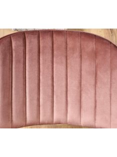 K499 rózsaszín bársony étkezőszék