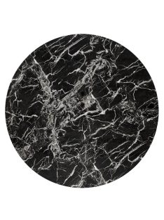 Raymond 2 Kör Étkezőasztal Fekete Márvány 100cm