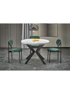   Peroni bővíthető étkezőasztal fekete - fehér márvány 100-250 cm