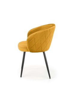 K-430 étkezőszék mustársárga bársony