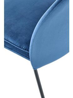 K-443 étkezőszék sötétkék bársony szövet