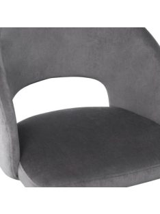 K-455 étkezőszék Szürke bársony szövet