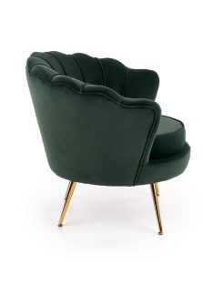 Amorinito fotel Sötét zöld szövet - Arany