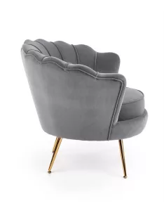 Amorinito fotel Szürke szövet - Arany