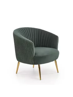 Crown fotel Sötét zöld bársony szövet - Arany