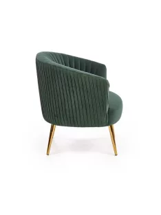 Crown fotel Sötét zöld bársony szövet - Arany