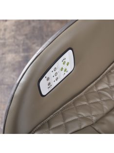   Dopio Relax fotel Barna - Bézs ECO műbőr - masszázs funkcióval