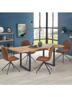   Horus Bővíthető Étkezőasztal 126-206cm Világos tölgy - Fekete