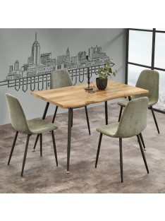 Larson Étkezőasztal 120x80cm Natúr tölgy - Fekete