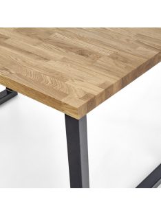 Radus Fa Étkezőasztal 140cm Natúr tölgy - Fekete