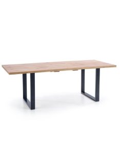   Venom Bővíthető Étkezőasztal 135-185cm Wotan tölgy - Fekete