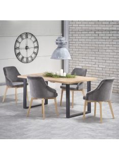   Venom Bővíthető Étkezőasztal 160-210cm Wotan tölgy - Fekete