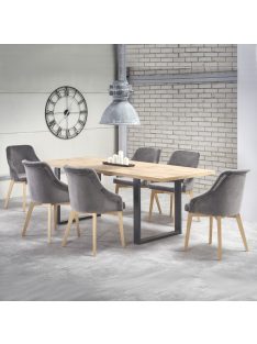   Venom Bővíthető Étkezőasztal 160-210cm Wotan tölgy - Fekete