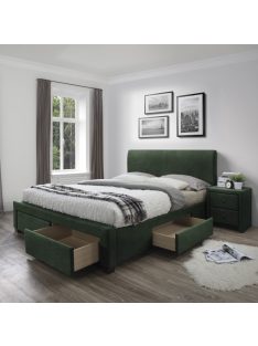 Modena 3 ágykeret 160 fiókokkal sötét zöld
