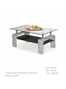 Diana Intro Dohányzóasztal Beton színű