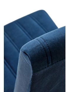 Diego 2 étkezőszék sötét kék bársony