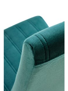 Diego 2 étkezőszék sötét zöld bársony