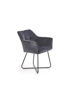 K-377 étkezőszék Szürke bársony szövet