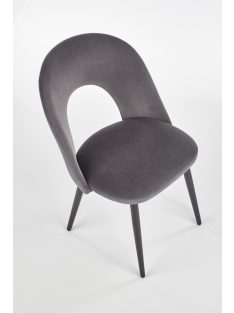 K-384 étkezőszék Szürke bársony szövet
