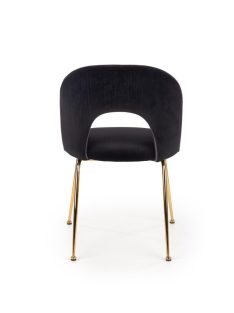 K-385 étkezőszék Fekete bársony szövet
