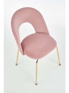 K-385 étkezőszék Világos rózsaszín bársony szövet