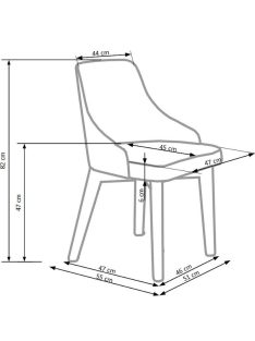 Toledo étkezőszék Fehér INARI91