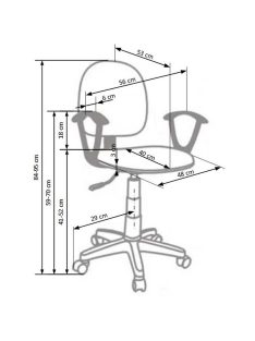 Darian forgószék Szürke - Ifjúsági és gyerek forgószékek webáruház