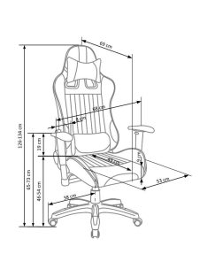Defender főnöki forgószék piros fekete színben