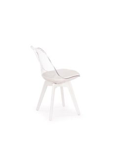 K245 étkezőszék fehér víztiszta