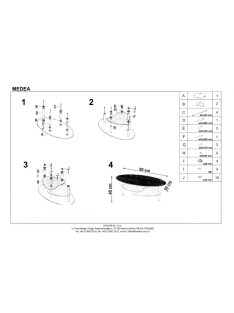 Medea Dohányzóasztal Sonoma Tölgy - Fa és Műanyag dohányzóasztalok webáruház