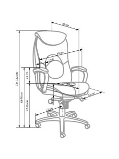 Quad Főnöki Forgószék Fekete