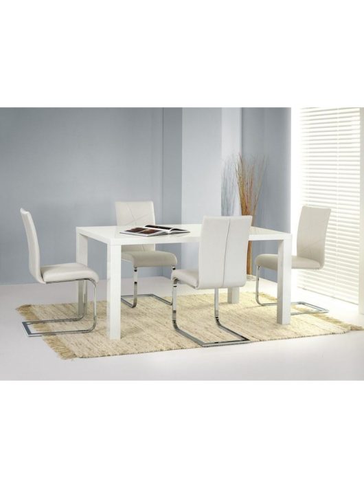Ronald Étkezőasztal Fehér 120x80cm - Fa étkezőasztalok webáruház