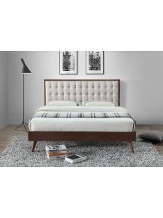 Solomo Ágy 160 cm Bézs-Dió - Ágykeretek webáruház