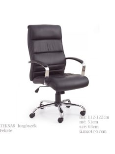 Teksas Forgószék Fekete - Főnöki forgószékek webáruház