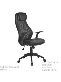 Torino Forgószék Fekete - Főnöki forgószékek webáruház