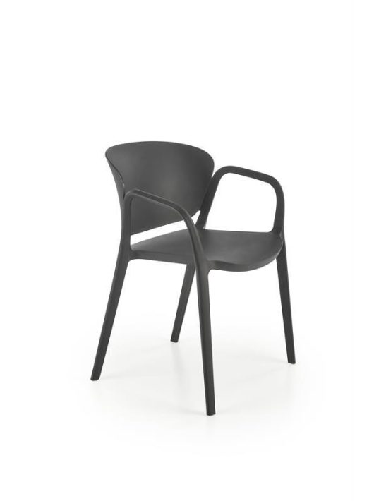 K-491 karfás kerti szék fekete