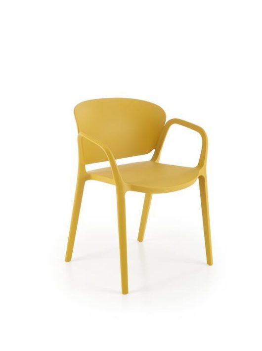 K-491 karfás kerti szék mustársárga