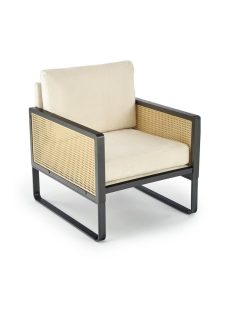 Ilario fotel natúr, fekete