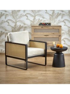 Ilario fotel natúr, fekete