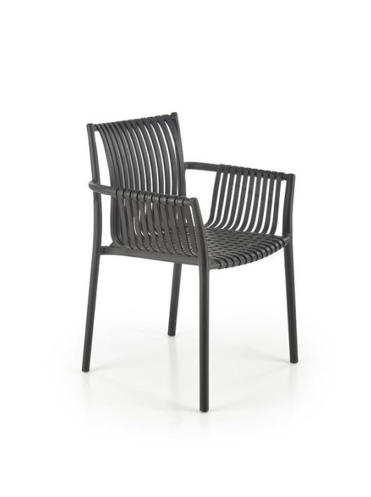 K-492 karfás kerti szék fekete