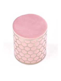 Aqua világos rózsaszín puff