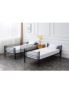 Bunky emeletes ágy fekete fém