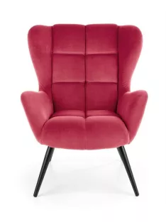 Tyrion fotel Bordó szövet - Fekete lábakkal