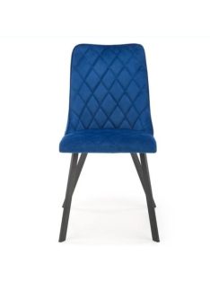 K-450 étkezőszék Sötétkék bársony szövet